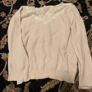 VICI Peaceful Lace Knit sweater color Natural